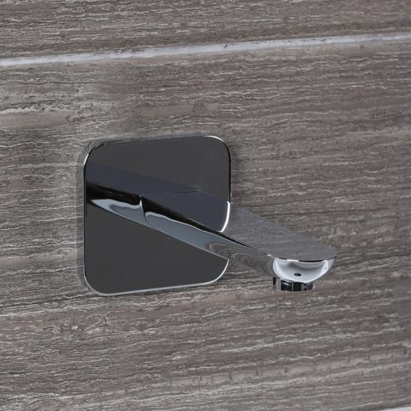 Lacava - Flou Wall-Mount Spout For A Bathtub. Mixer Sold Separately. Spout: 6 1/2 Inch, W: 3 Inch, H: 2 1/8 Inch.