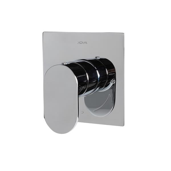 Lacava - Flou Flou Trim - Built-In Progressive Pressure Balancing Mixer With A Lever Handle And Squared Backplate