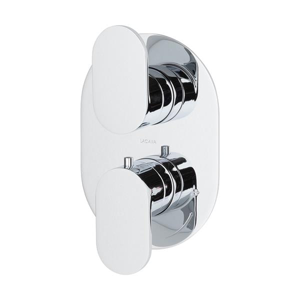 Lacava - Flou Trim Only - Thermostatic Valve W/1 Way Volume, Gpm 9 (60Psi)