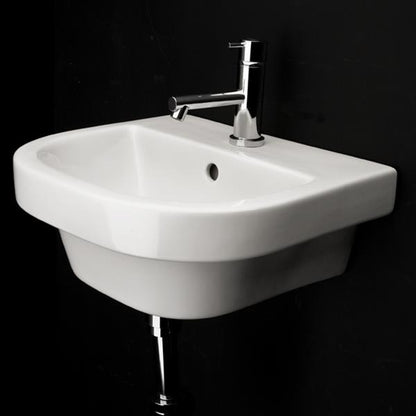 Lacava - Piazza Wall-Mounted Or Drop-In Porcelain Bathroom Sink