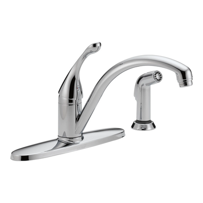 Delta - Collins Single Handle Kitchen Faucet With Spray