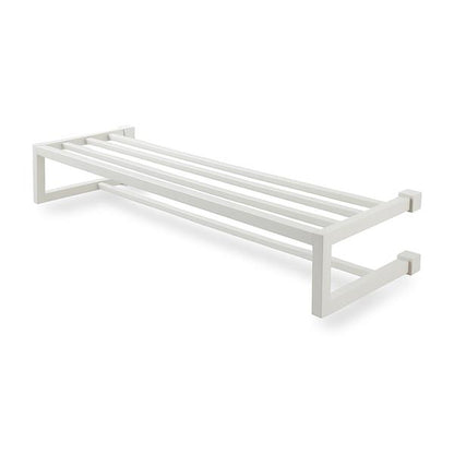 Lacava - Quadro Wall-Mount 24 1/2 InchW Towel Shelf With A Towel Bar Made Of Stainless Stee.