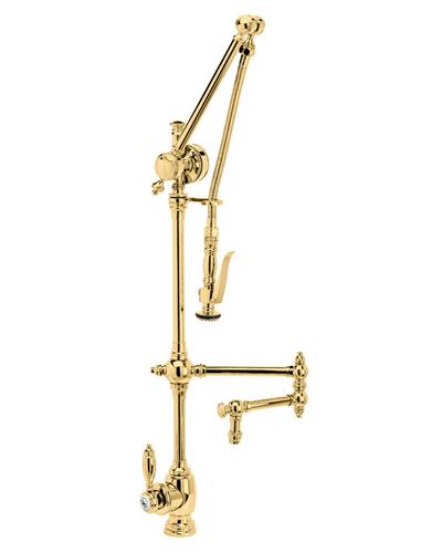 Waterstone - Traditional Gantry Pulldown Faucet - 12 Inch Articulated Spout