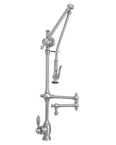 Waterstone - Traditional Gantry Pulldown Faucet - 12 Inch Articulated Spout
