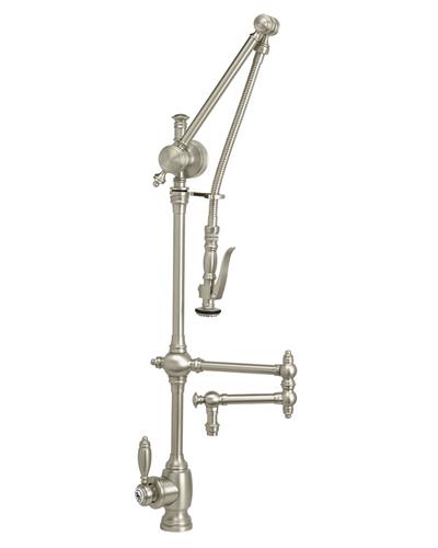 Waterstone - Traditional Gantry Pulldown Faucet - 12 Inch Articulated Spout