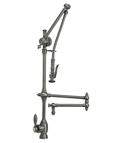 Waterstone - Traditional Gantry Pulldown Faucet - 18 Inch Articulated Spout