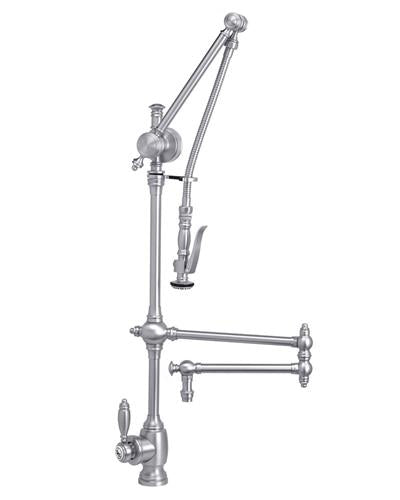 Waterstone - Traditional Gantry Pulldown Faucet - 18 Inch Articulated Spout