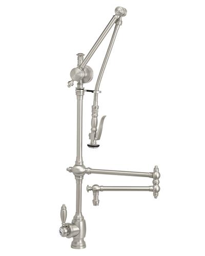 Waterstone - Traditional Gantry Pulldown Faucet - 18 Inch Articulated Spout