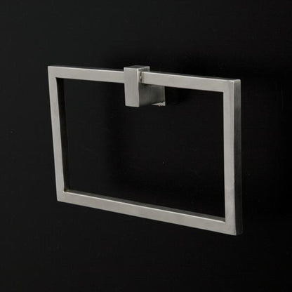 Lacava - Quadro Wall-Mount Towel Ring Made Of Stainless Steel.
