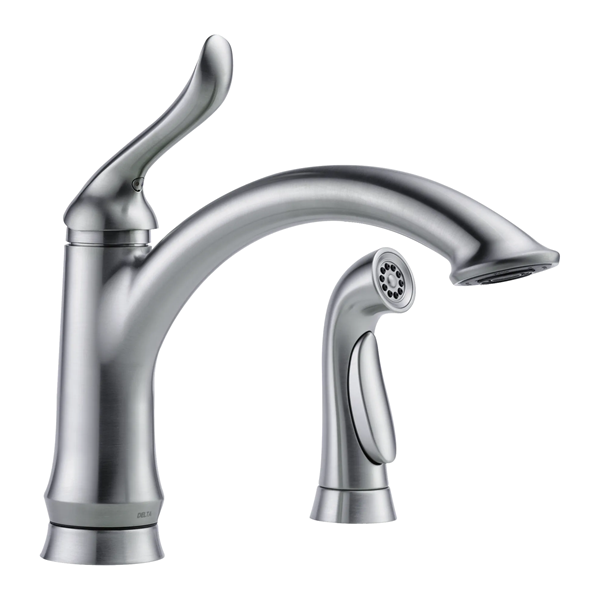 Delta - Linden Single Handle Kitchen Faucet With Spray