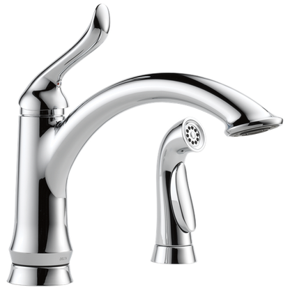 Delta - Linden Single Handle Kitchen Faucet With Spray