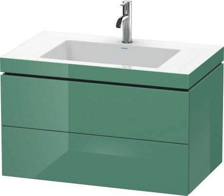 Duravit - L-Cube 31 1/2" Wall Mount Two Drawer c-bonded Single Vanity,Includes Cabinet & Single Hole Sink