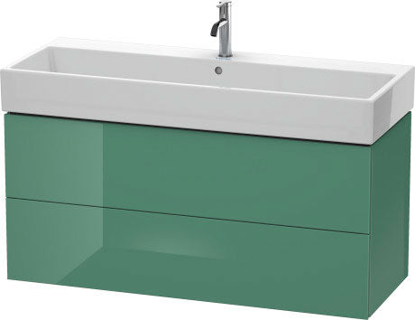 Duravit - L-Cube 46 5/8" Wall Mount Two Drawer Single Vanity Cabinet, Sink Sold Separately