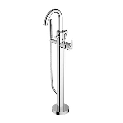Santec - Piana I Trim - Floor Mount Tub Filler With Hand Shower