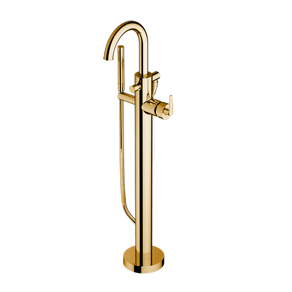 Santec - Piana I Trim - Floor Mount Tub Filler With Hand Shower