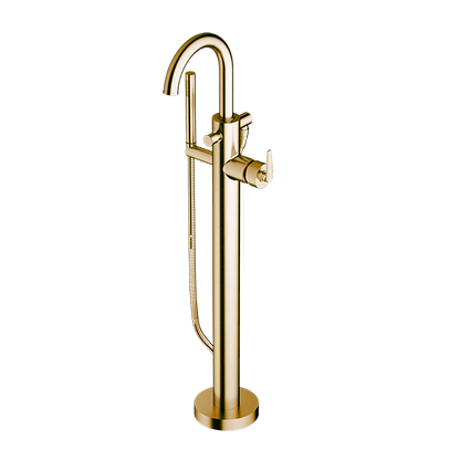 Santec - Piana I Trim - Floor Mount Tub Filler With Hand Shower
