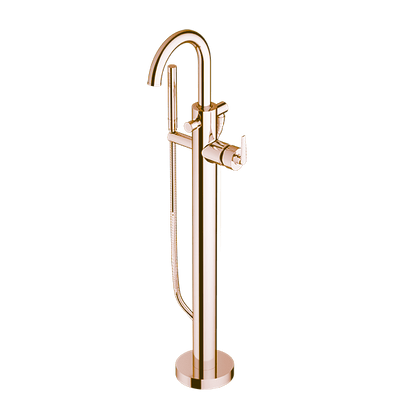 Santec - Piana I Trim - Floor Mount Tub Filler With Hand Shower