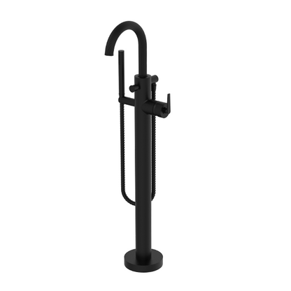 Santec - Piana I Trim - Floor Mount Tub Filler With Hand Shower