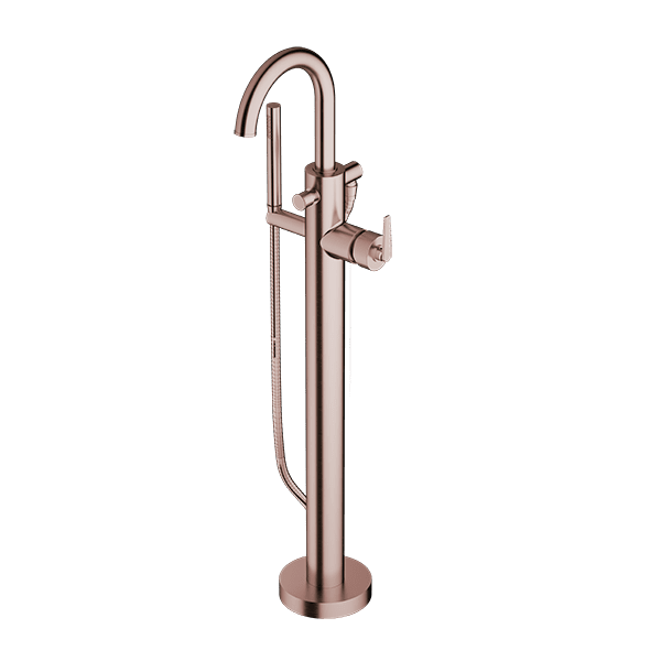 Santec - Piana I Trim - Floor Mount Tub Filler With Hand Shower