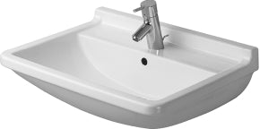 Duravit - Starck 3 23 5/8" Rectangular Wall Mounted Sink in White