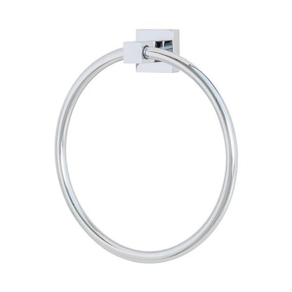 Lacava - Kubista Wall-Mount 6 3/4 InchW Towel Ring Made Of Chrome Plated Brass