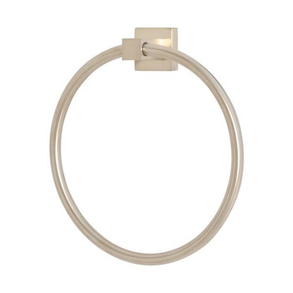 Lacava - Kubista Wall-Mount 6 3/4 InchW Towel Ring Made Of Chrome Plated Brass