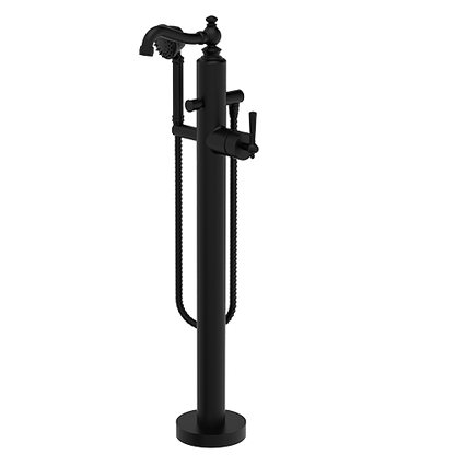 Santec - Hana Trim - Floor Mount Tub Filler With Hand Shower