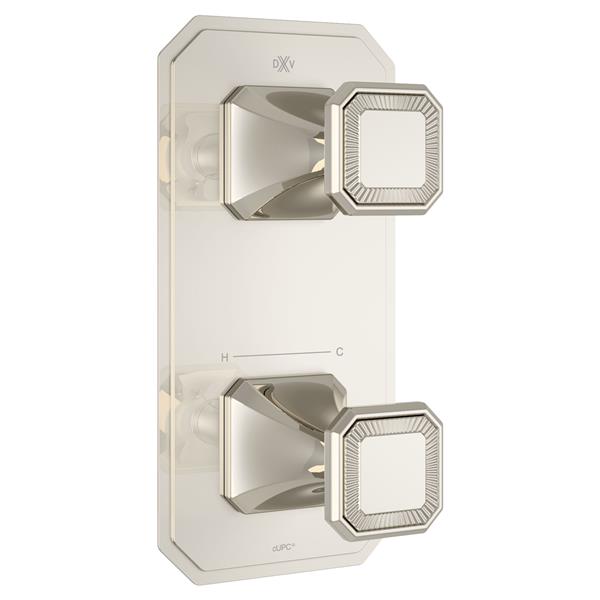 DXV - Belshire Two-Handle Thermostatic Valve Trim With Cushion Handles