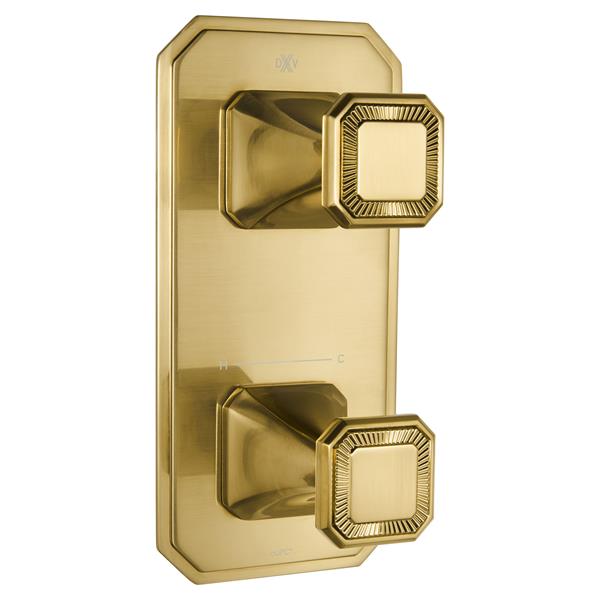 DXV - Belshire Two-Handle Thermostatic Valve Trim With Cushion Handles
