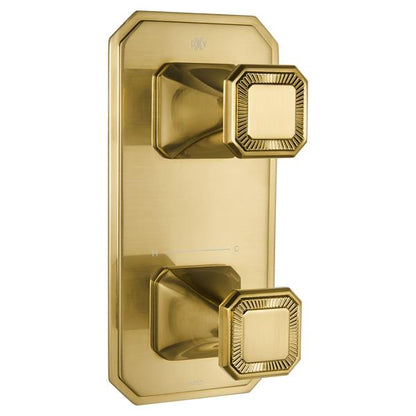 DXV - Belshire Two-Handle Thermostatic Valve Trim With Cushion Handles
