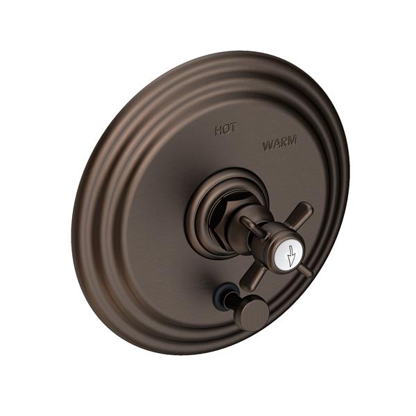 Newport Brass - Fairfield Balanced Pressure Tub & Shower Diverter Plate with Handle. Less Showerhead, arm and flange.