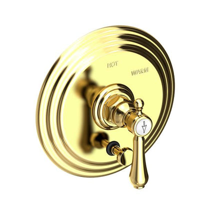 Newport Brass - Chesterfield Balanced Pressure Tub & Shower Diverter Plate with Handle. Less Showerhead, arm and flange.
