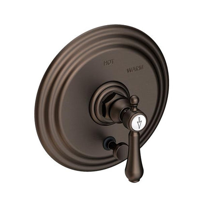 Newport Brass - Chesterfield Balanced Pressure Tub & Shower Diverter Plate with Handle. Less Showerhead, arm and flange.