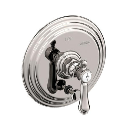 Newport Brass - Chesterfield Balanced Pressure Tub & Shower Diverter Plate with Handle. Less Showerhead, arm and flange.