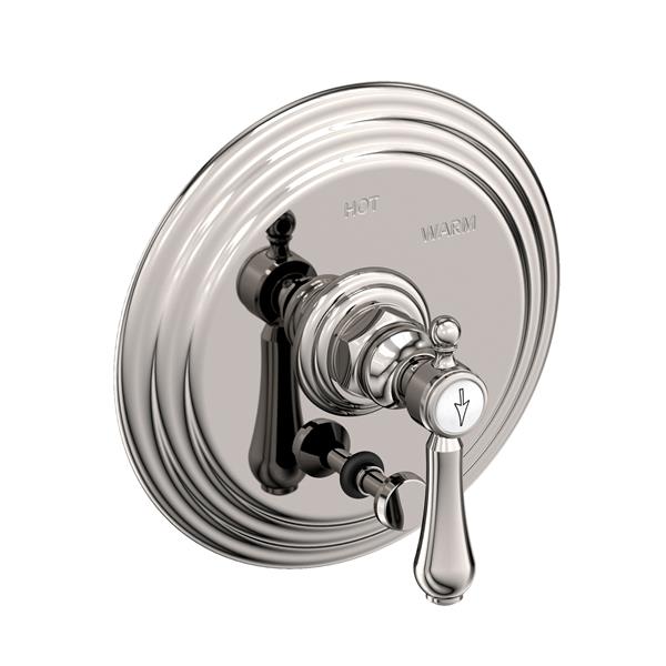 Newport Brass - Chesterfield Balanced Pressure Tub & Shower Diverter Plate with Handle. Less Showerhead, arm and flange.
