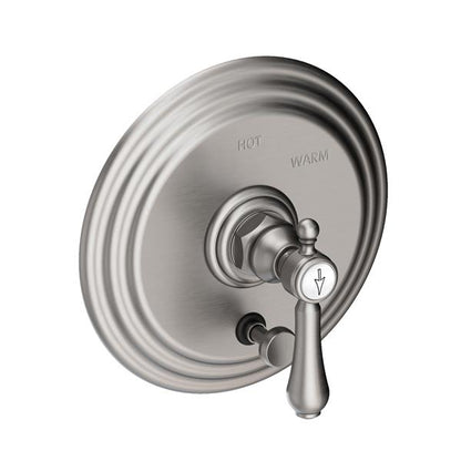 Newport Brass - Chesterfield Balanced Pressure Tub & Shower Diverter Plate with Handle. Less Showerhead, arm and flange.
