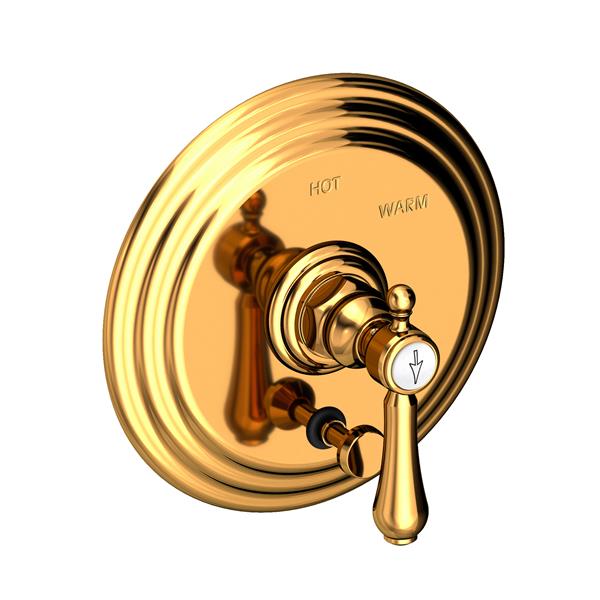 Newport Brass - Chesterfield Balanced Pressure Tub & Shower Diverter Plate with Handle. Less Showerhead, arm and flange.