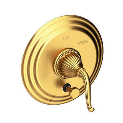 Newport Brass - Alexandria Balanced Pressure Tub & Shower Diverter Plate with Handle. Less Showerhead, arm and flange.