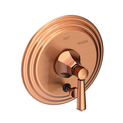 Newport Brass - Metropole Balanced Pressure Tub & Shower Diverter Plate with Handle. Less Showerhead, arm and flange.