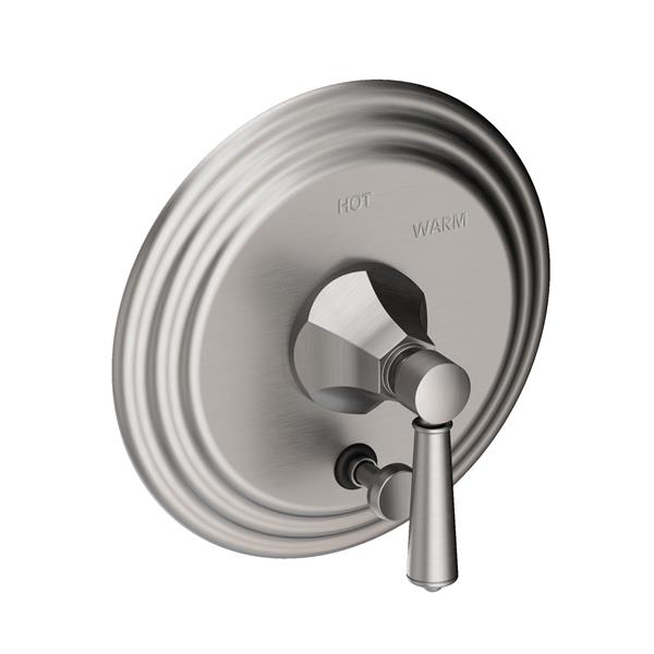 Newport Brass - Metropole Balanced Pressure Tub & Shower Diverter Plate with Handle. Less Showerhead, arm and flange.