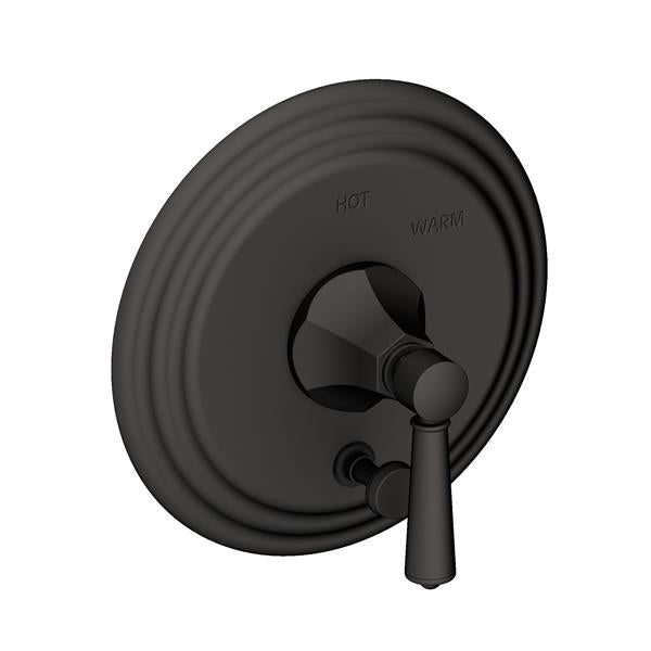 Newport Brass - Metropole Balanced Pressure Tub & Shower Diverter Plate with Handle. Less Showerhead, arm and flange.