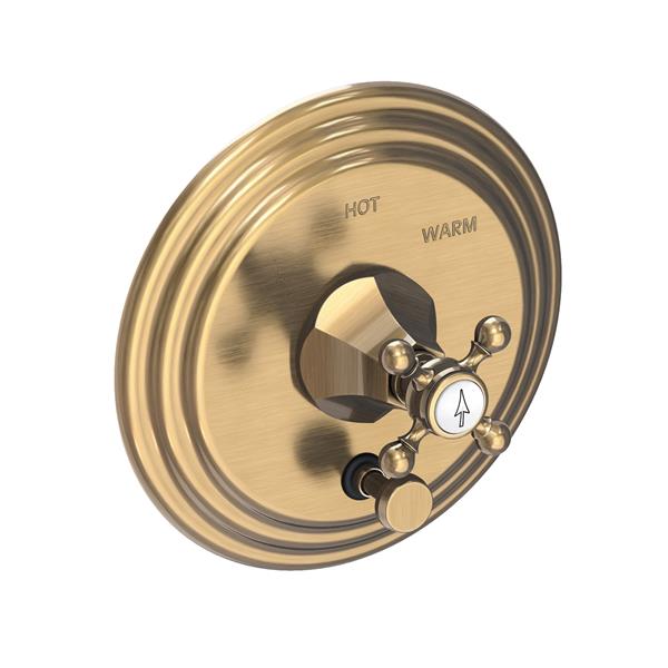 Newport Brass - Metropole Balanced Pressure Tub & Shower Diverter Plate with Handle. Less Showerhead, arm and flange.