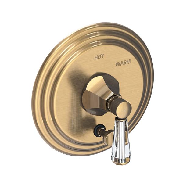 Newport Brass - Metropole Balanced Pressure Tub & Shower Diverter Plate with Handle. Less Showerhead, arm and flange.