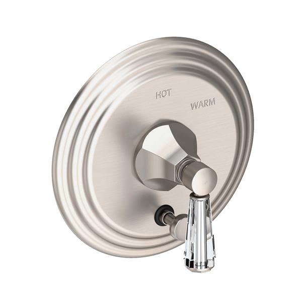 Newport Brass - Metropole Balanced Pressure Tub & Shower Diverter Plate with Handle. Less Showerhead, arm and flange.
