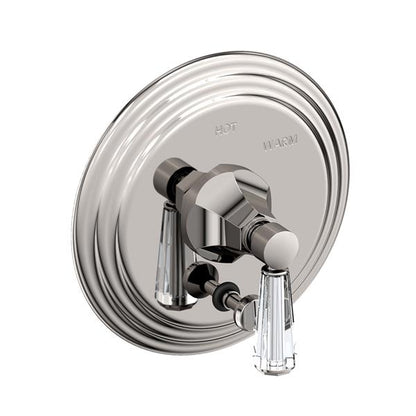 Newport Brass - Metropole Balanced Pressure Tub & Shower Diverter Plate with Handle. Less Showerhead, arm and flange.