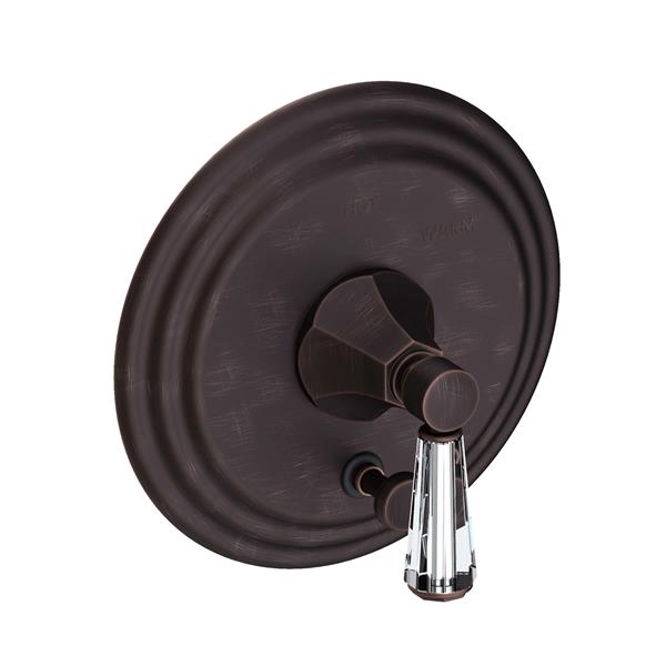Newport Brass - Metropole Balanced Pressure Tub & Shower Diverter Plate with Handle. Less Showerhead, arm and flange.