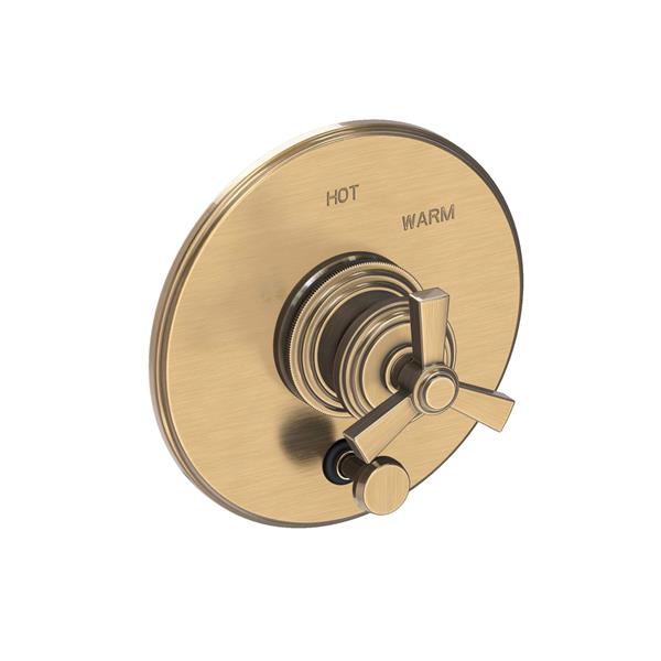 Newport Brass - Miro Balanced Pressure Tub & Shower Diverter Plate with Handle. Less Showerhead, arm and flange.