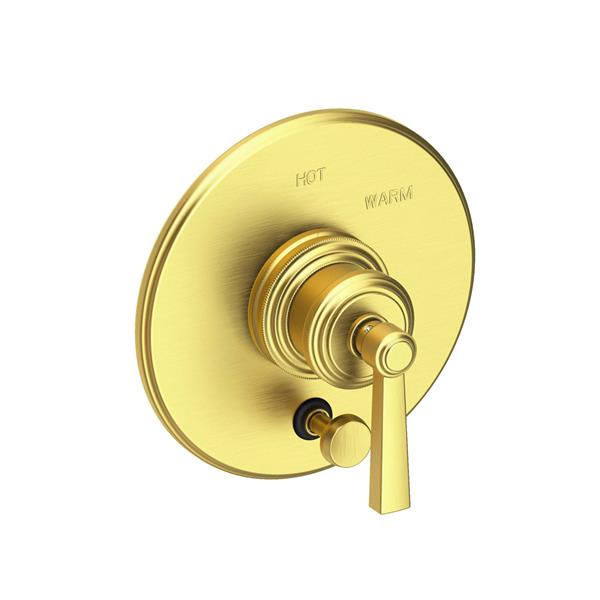 Newport Brass - Miro Balanced Pressure Tub & Shower Diverter Plate with Handle. Less Showerhead, arm and flange.