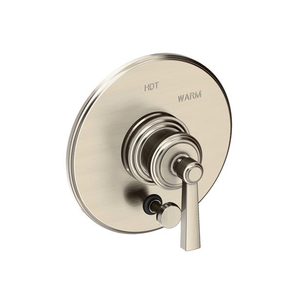 Newport Brass - Miro Balanced Pressure Tub & Shower Diverter Plate with Handle. Less Showerhead, arm and flange.