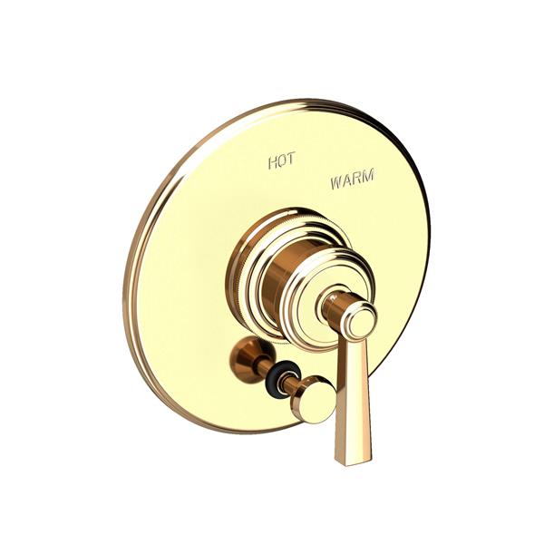 Newport Brass - Miro Balanced Pressure Tub & Shower Diverter Plate with Handle. Less Showerhead, arm and flange.